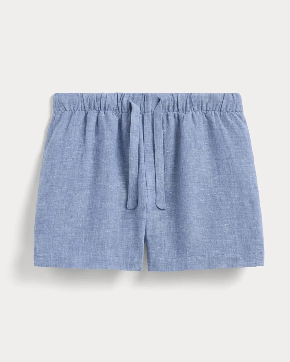 The Drawstring Boxer Short in Linen | Chambray (4)