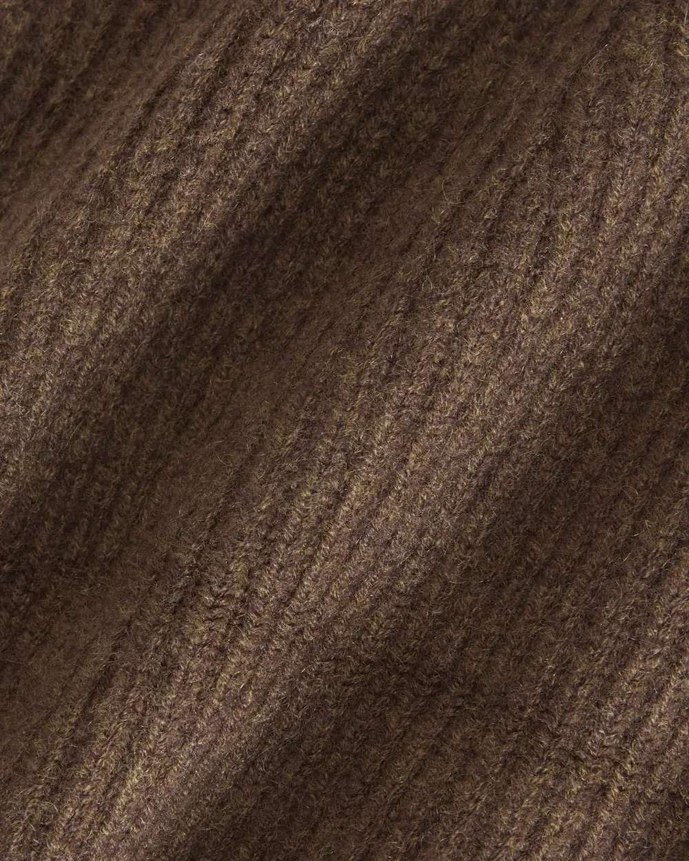 The Cashmere Fine Rib Beanie | Heather Cocoa (5)