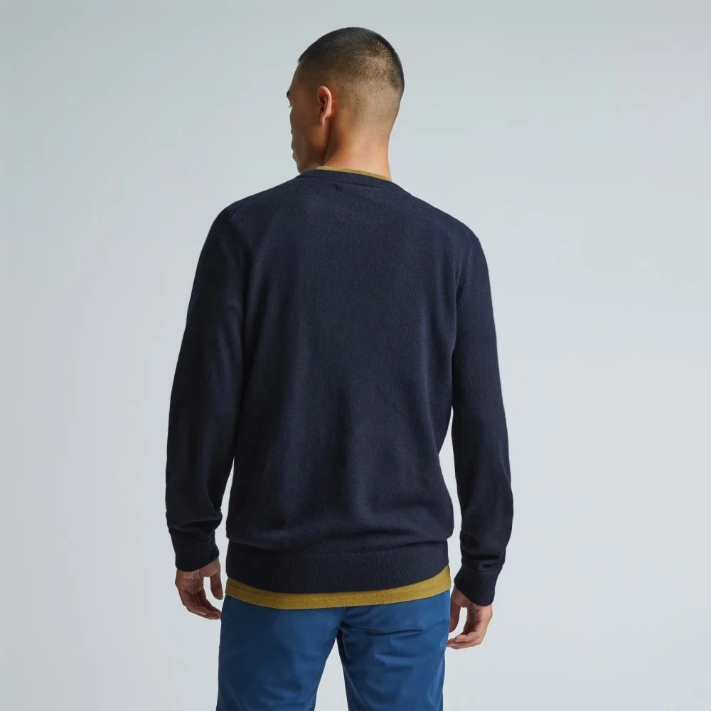 The Grade-A Cashmere Crew | Dark Navy (3)