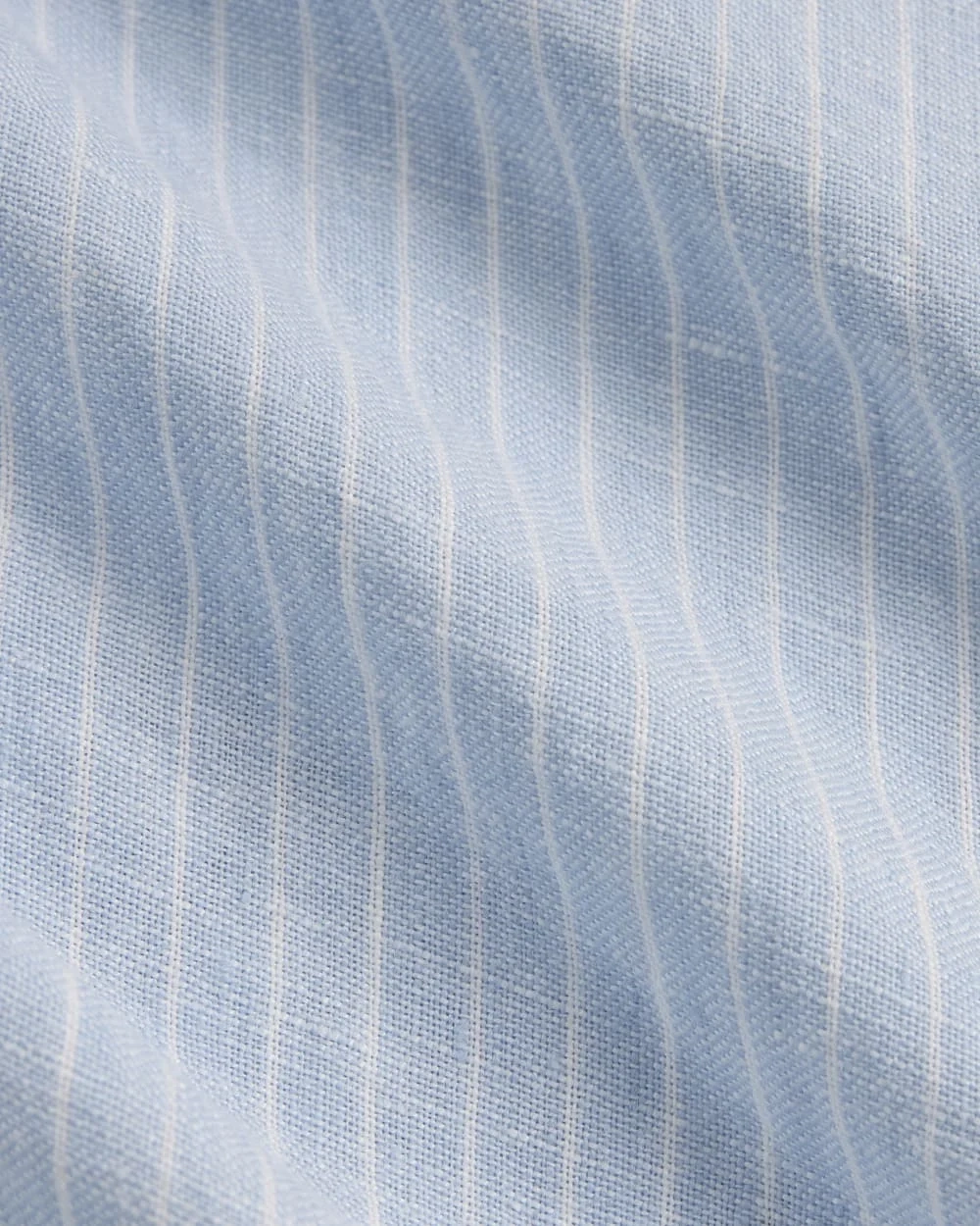 The Popover Dress in Linen | Sky Blue / White (5)
