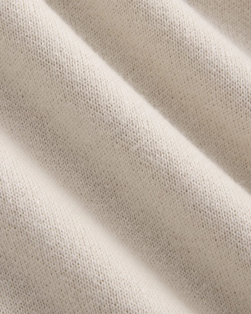 Double Knit Half-Zip in Cotton Merino | Bone/Cream/Sand/Light Camel (6)
