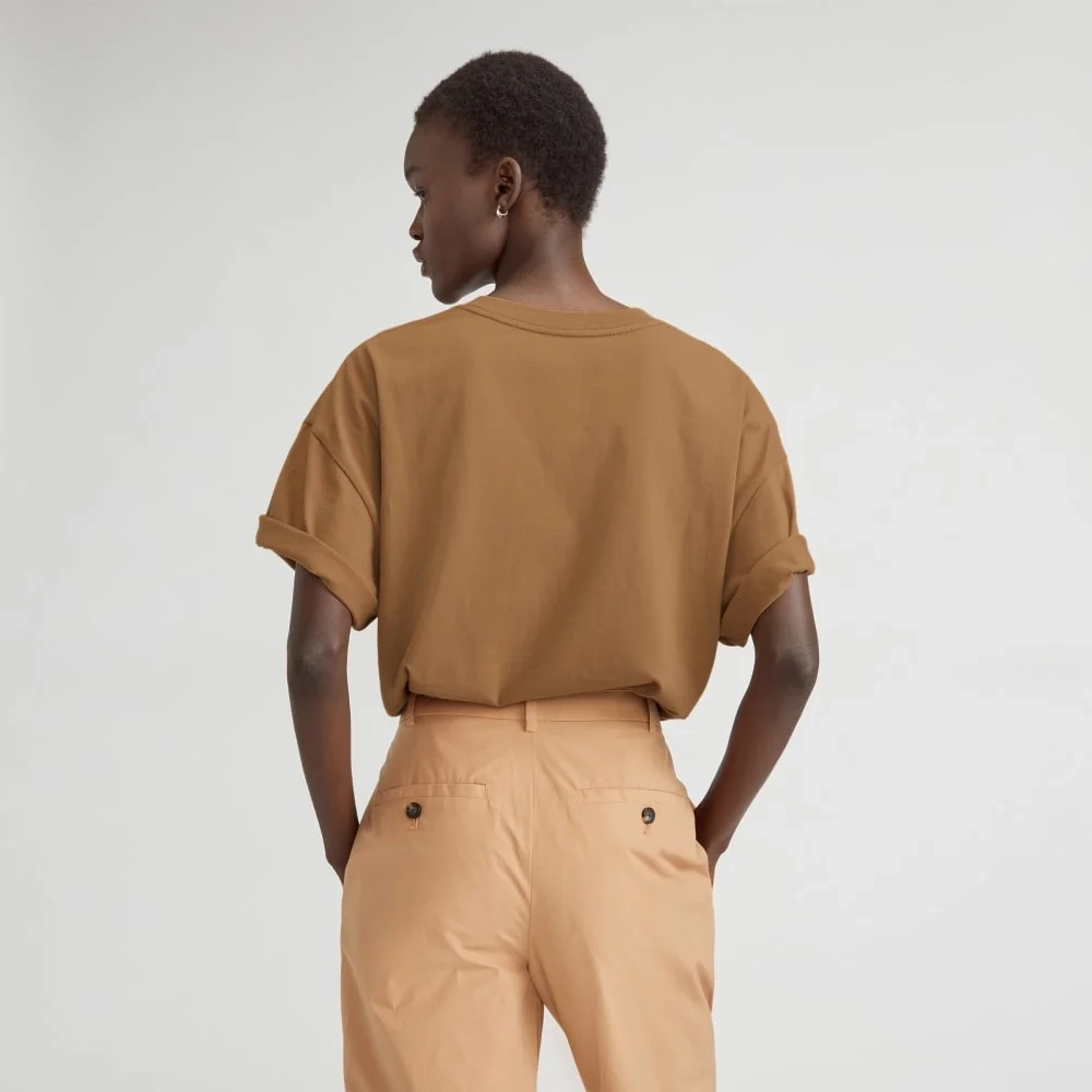 The Organic Cotton Relaxed Pocket Tee | Toasted Coconut (4)
