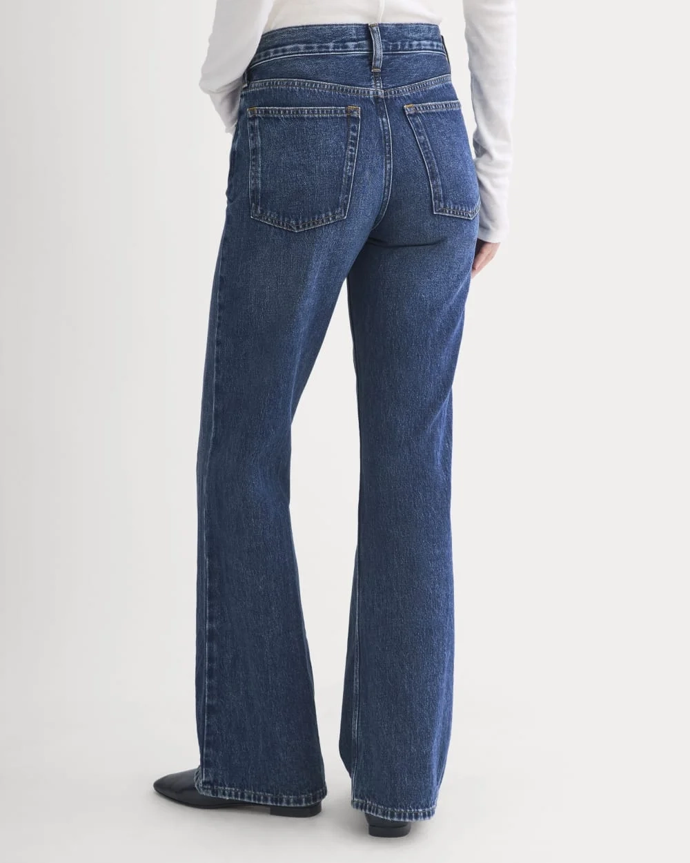 Relaxed Mid-Rise Bootcut Jean | Dark Indigo (5)