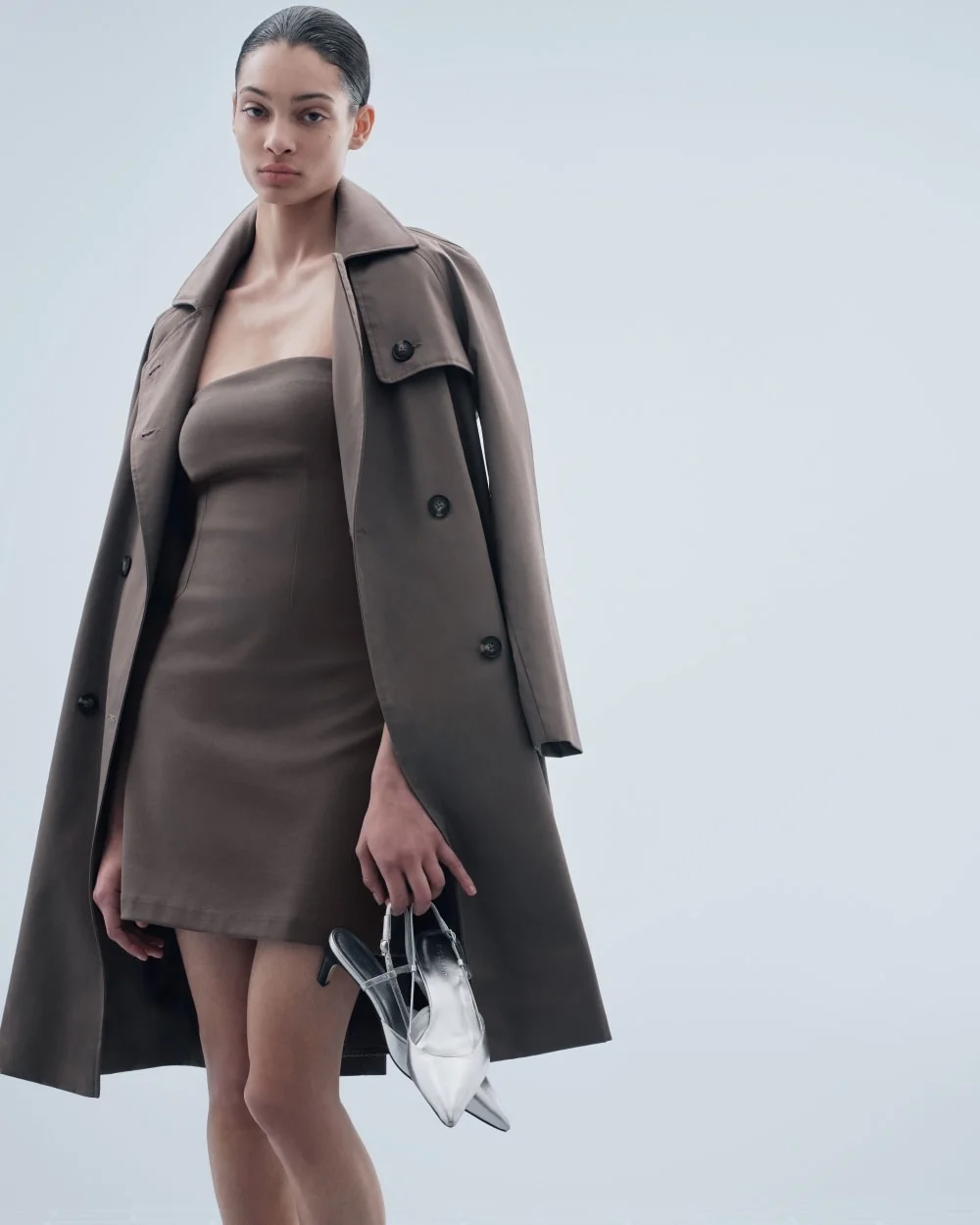 The Modern Trench Coat | Deep Taupe (4)