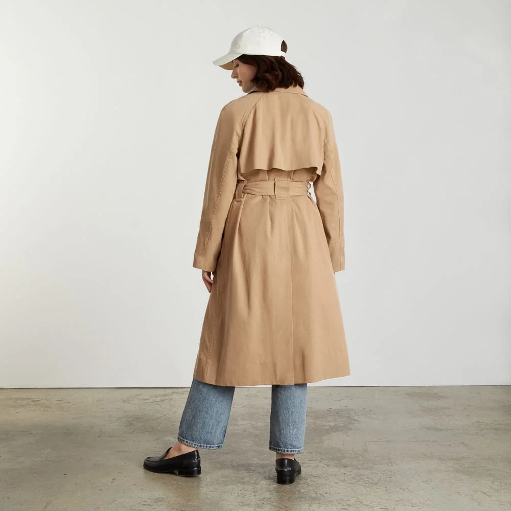 The Gathered Drape Trench | Ash Brown (5)
