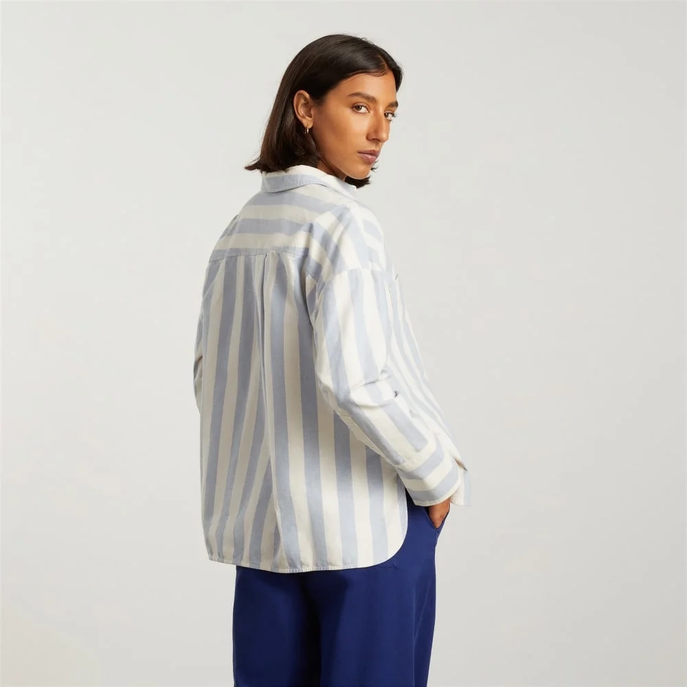 The Boxy Oxford | Blue / White (7)