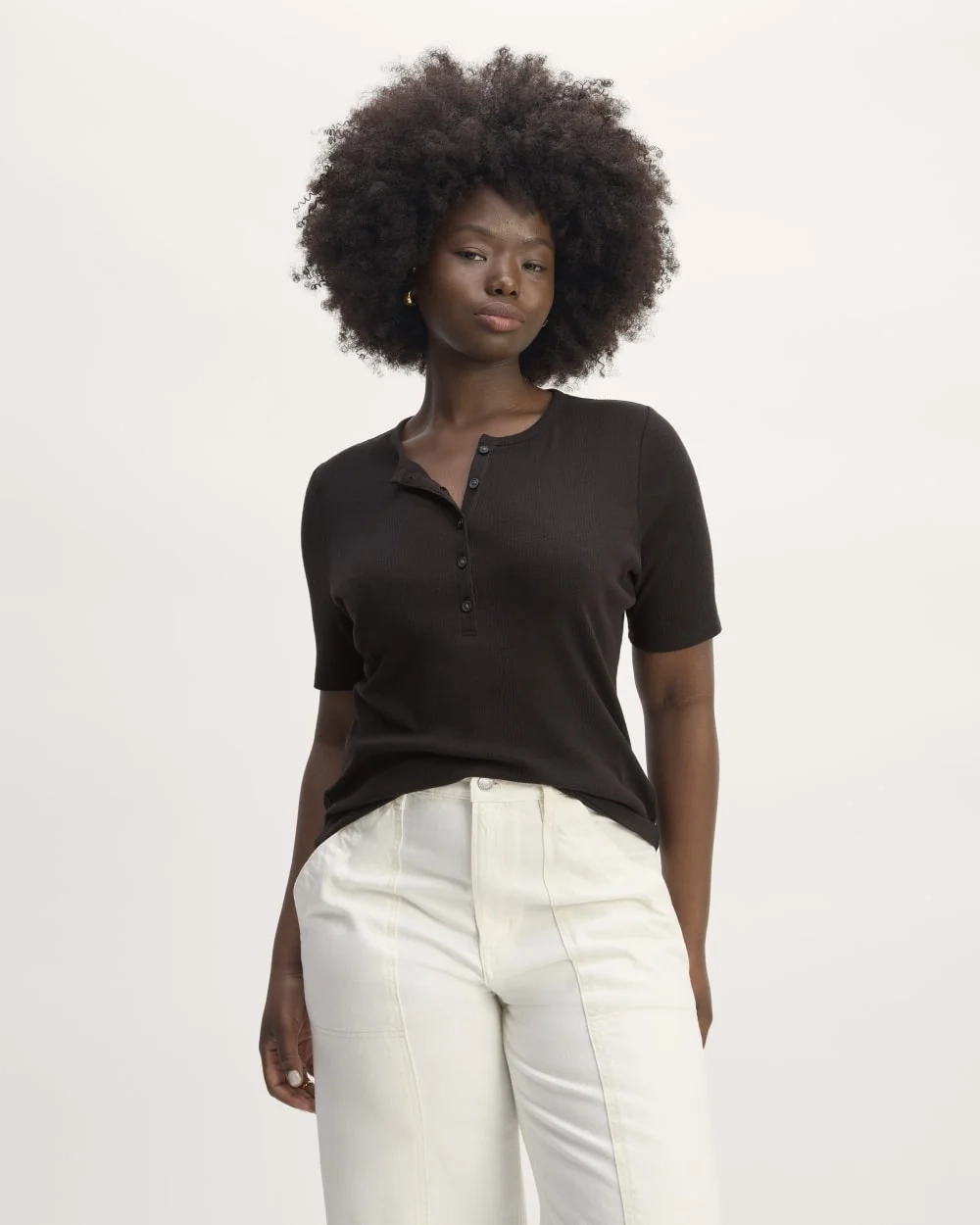 The Vintage Rib Henley | Black (4)