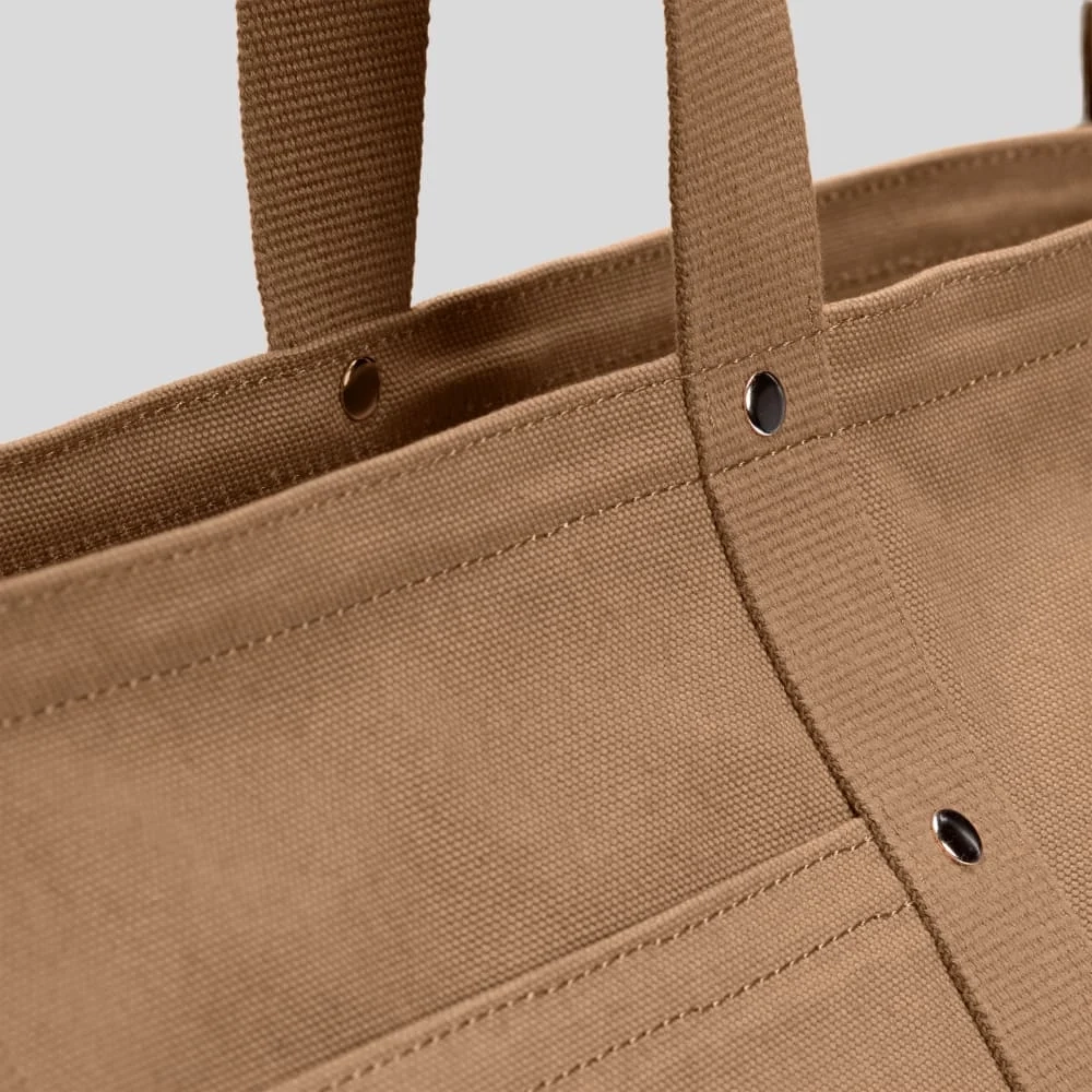 The Organic Canvas Weekender | Cappuccino (4)