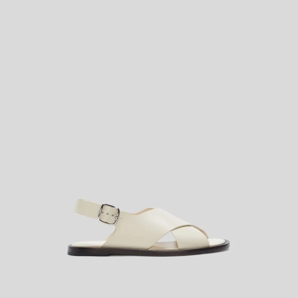 The City Crossover Sandal | Parchment (6)