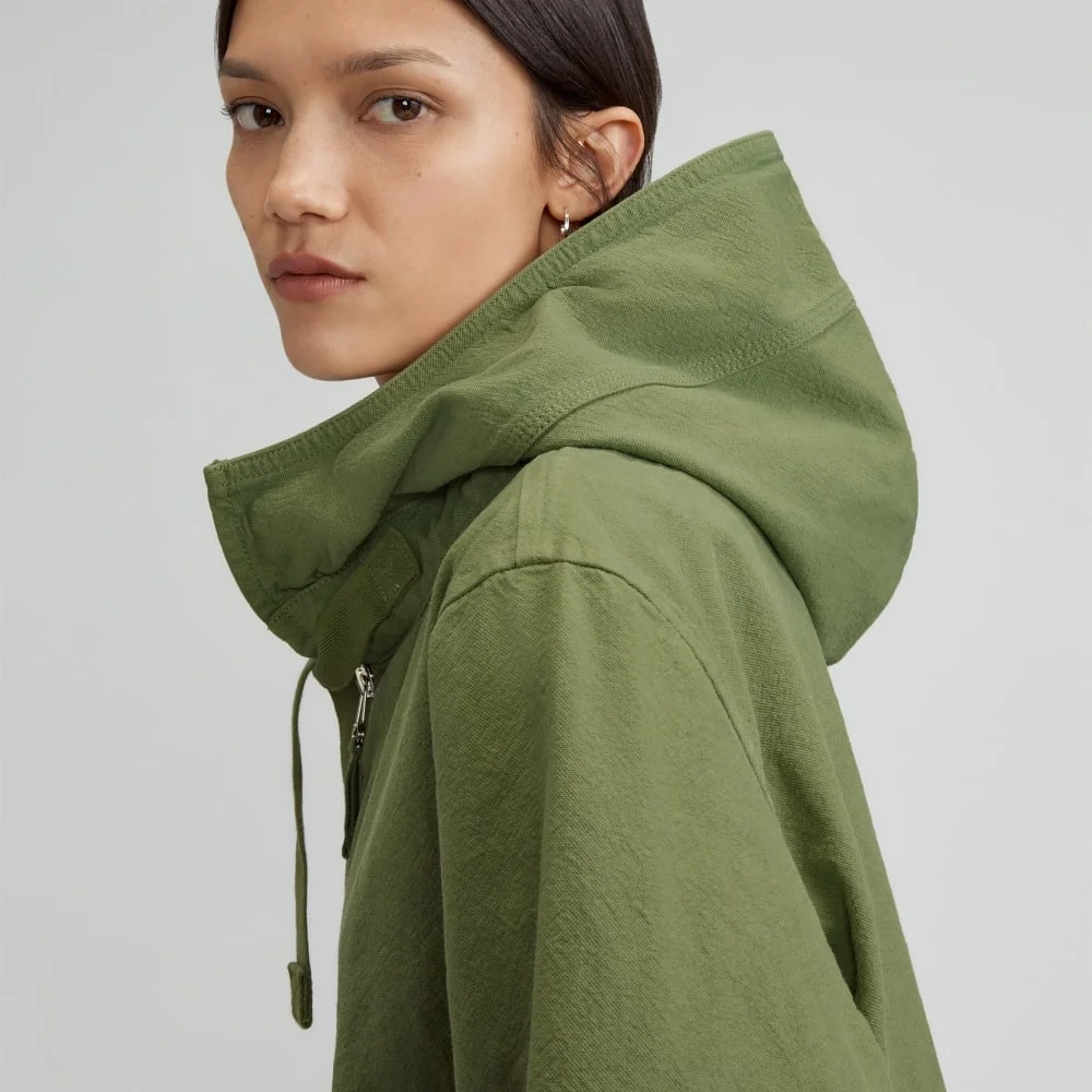 The Canvas Organic Cotton Anorak | Forest Green (3)