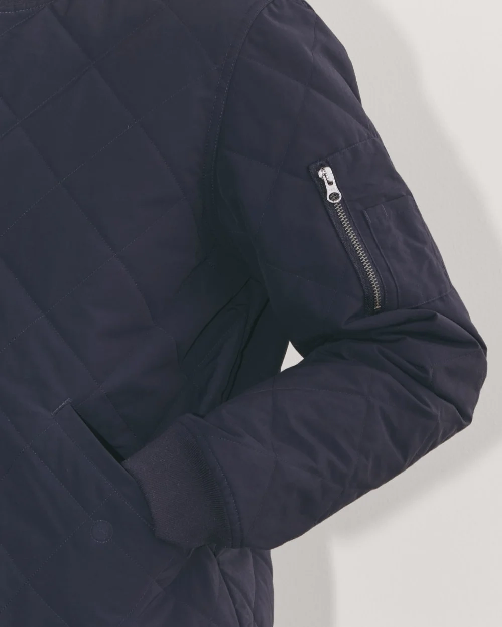 The Quilted Bomber | Navy (5)