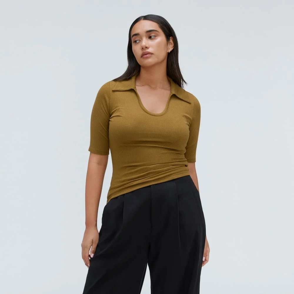 The Super-Soft Short Sleeve Polo | Tapenade (4)