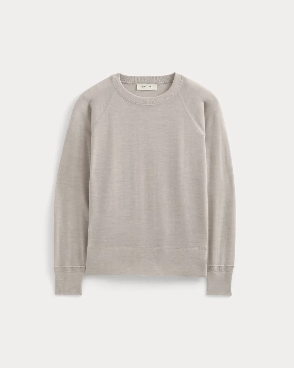 Raglan Sweater in Ultrasoft Merino | Heathered Oat (6)