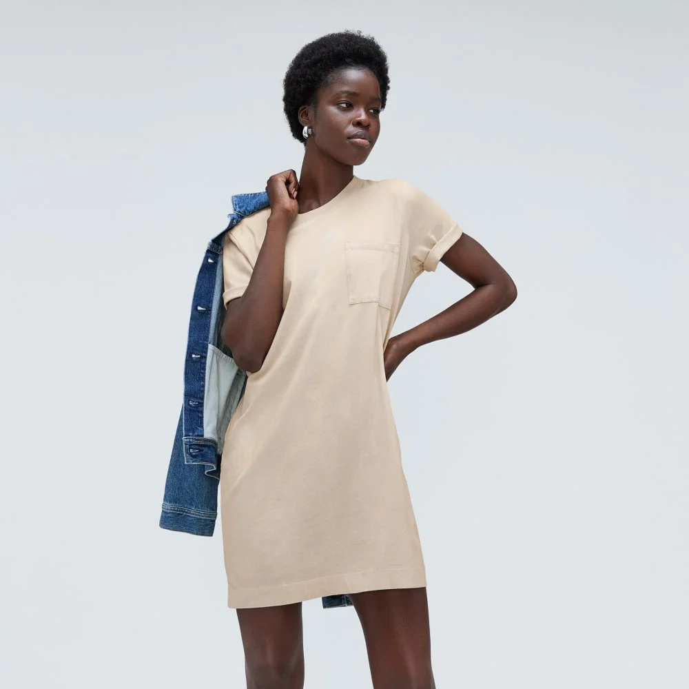 The Organic Cotton Weekend Tee Dress | Brazilian Sand (3)