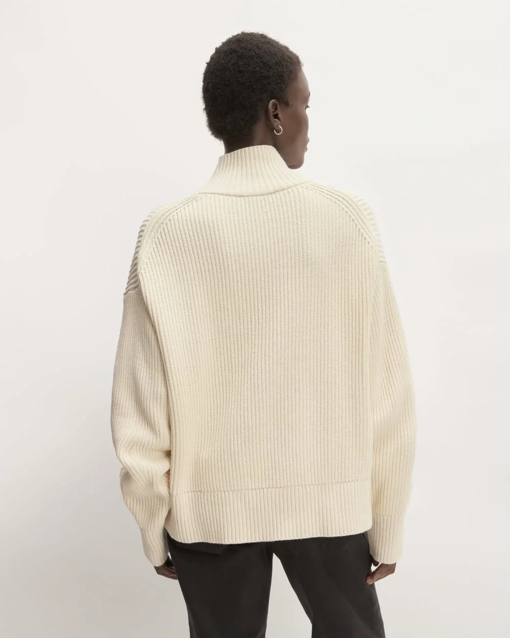 The Organic Cotton Ribbed Turtleneck | Canvas (4)