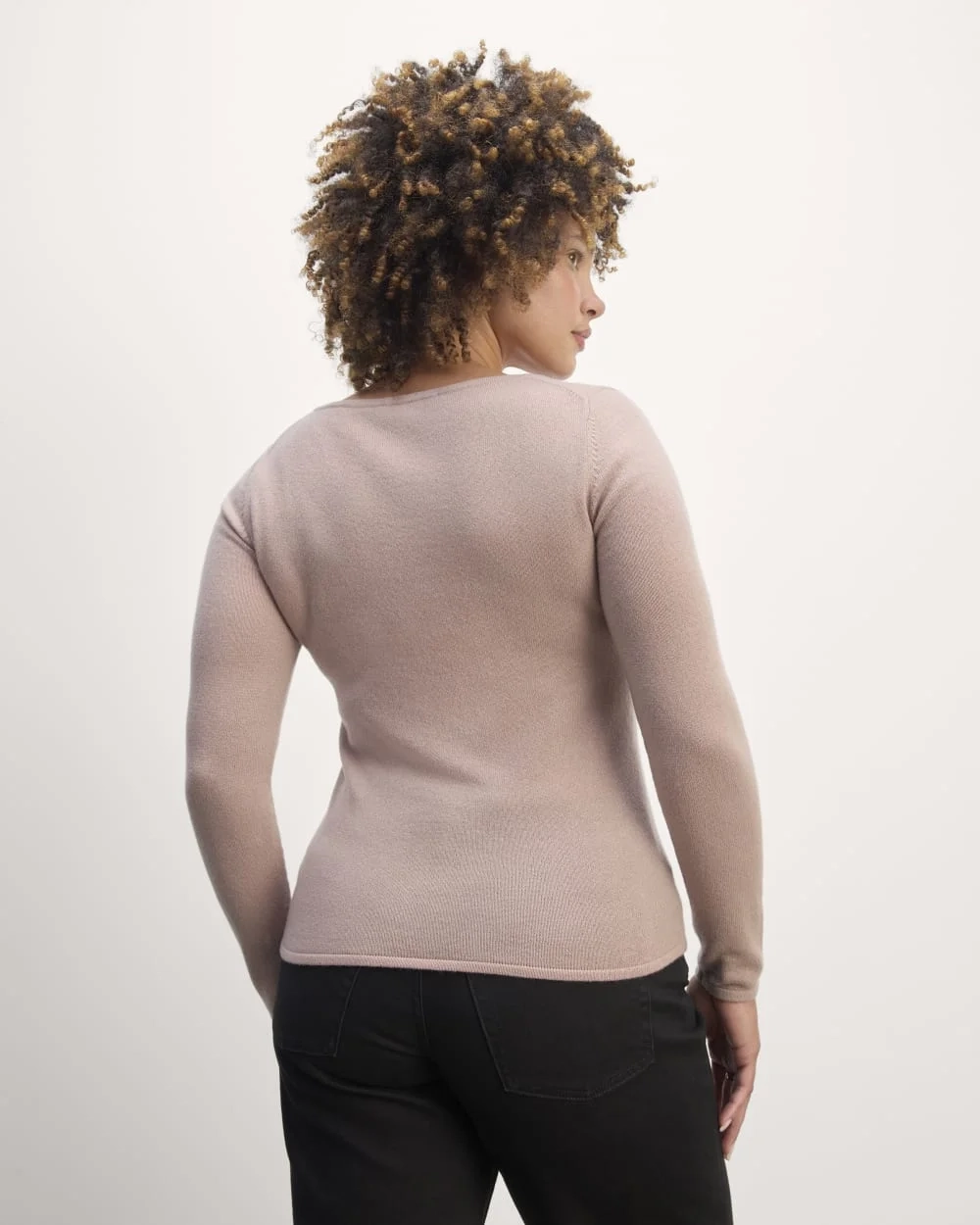 The Square Neck in Cashmere | Dusty Rose (3)
