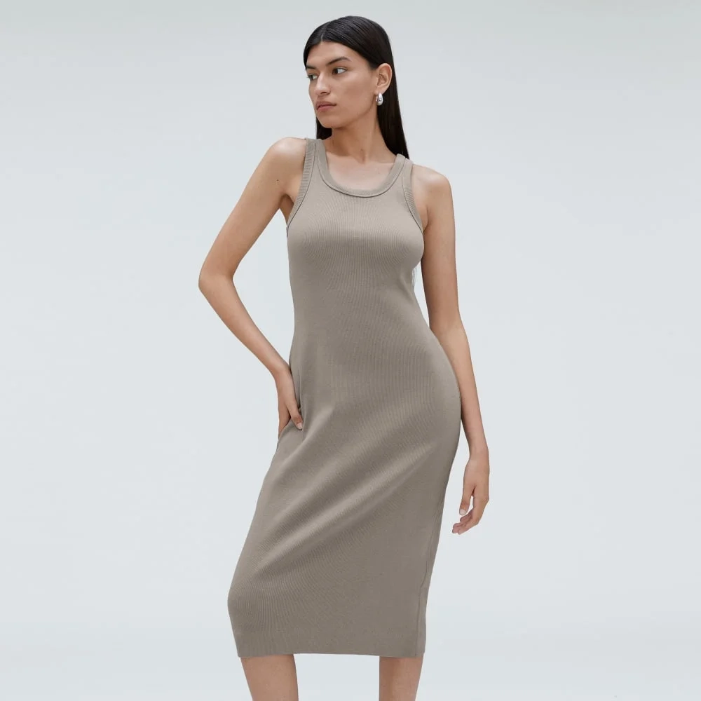 The ’90s Rib Dress | Clay (4)