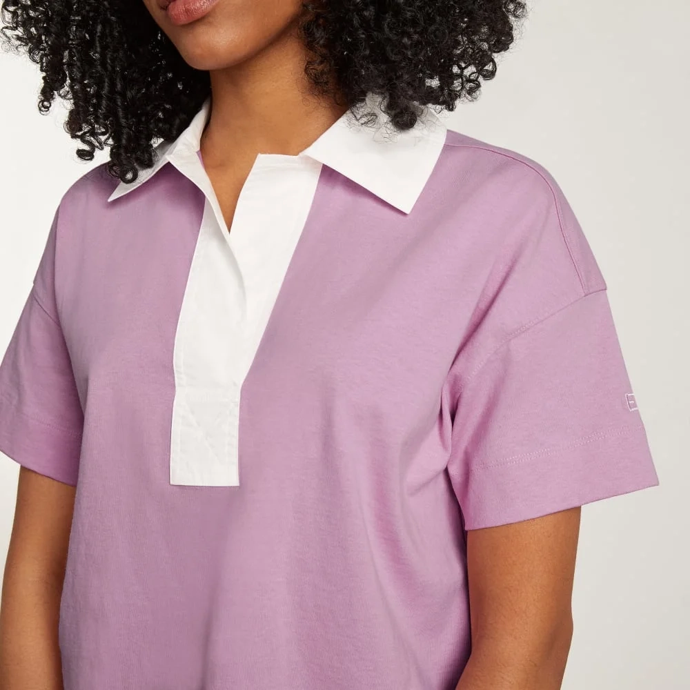 The Retro Jersey Polo | Mauve / Bone (3)