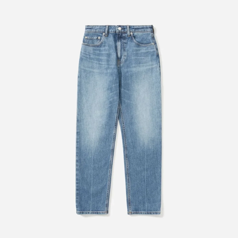 The Super-Straight Jean | Medium Blue Wash | Ankle