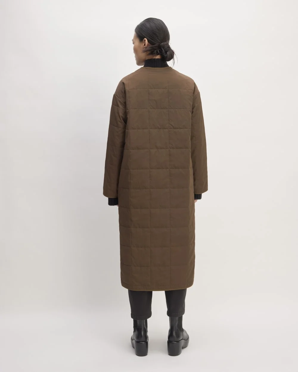 The ReNew Quilted Long Liner | Cocoa (5)
