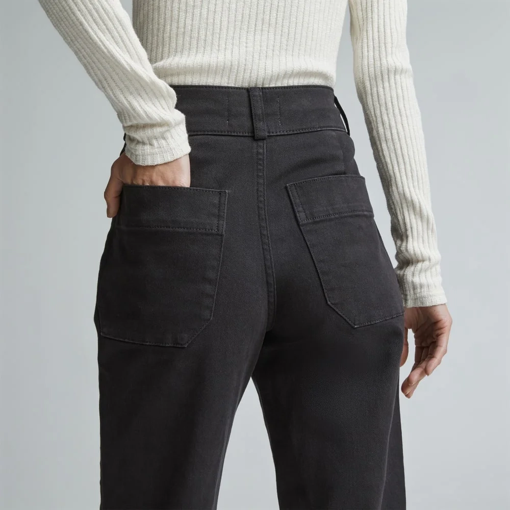 The Organic Straight-Leg Pant | Black (3)