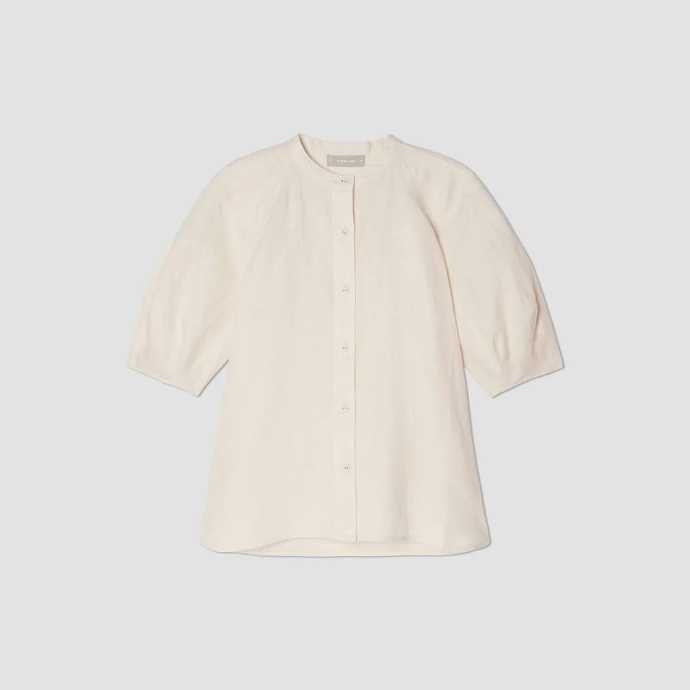 The Linen Puff Sleeve Shirt | Canvas (4)