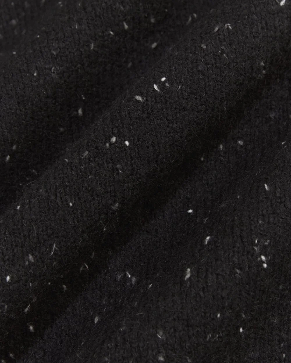 The Mockneck Sweater in Plush Cotton | Black Confetti (4)
