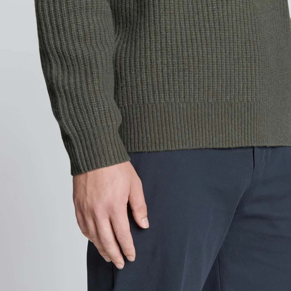The Felted Merino Half-Zip Sweater | Kambaba (6)
