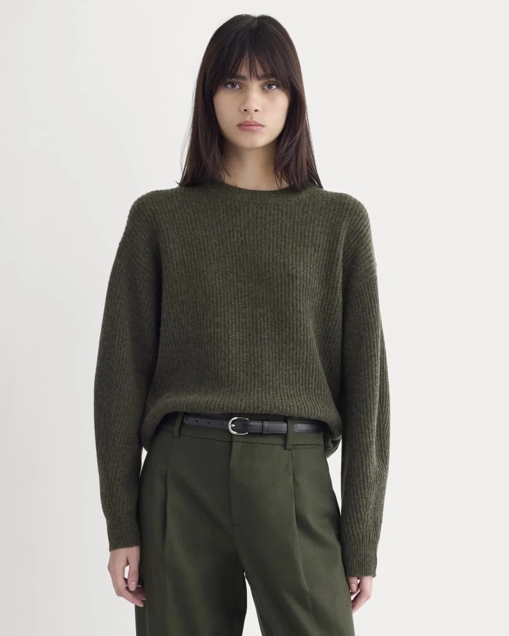 The Cocoon Crew in Wool Cashmere | Heather Beech