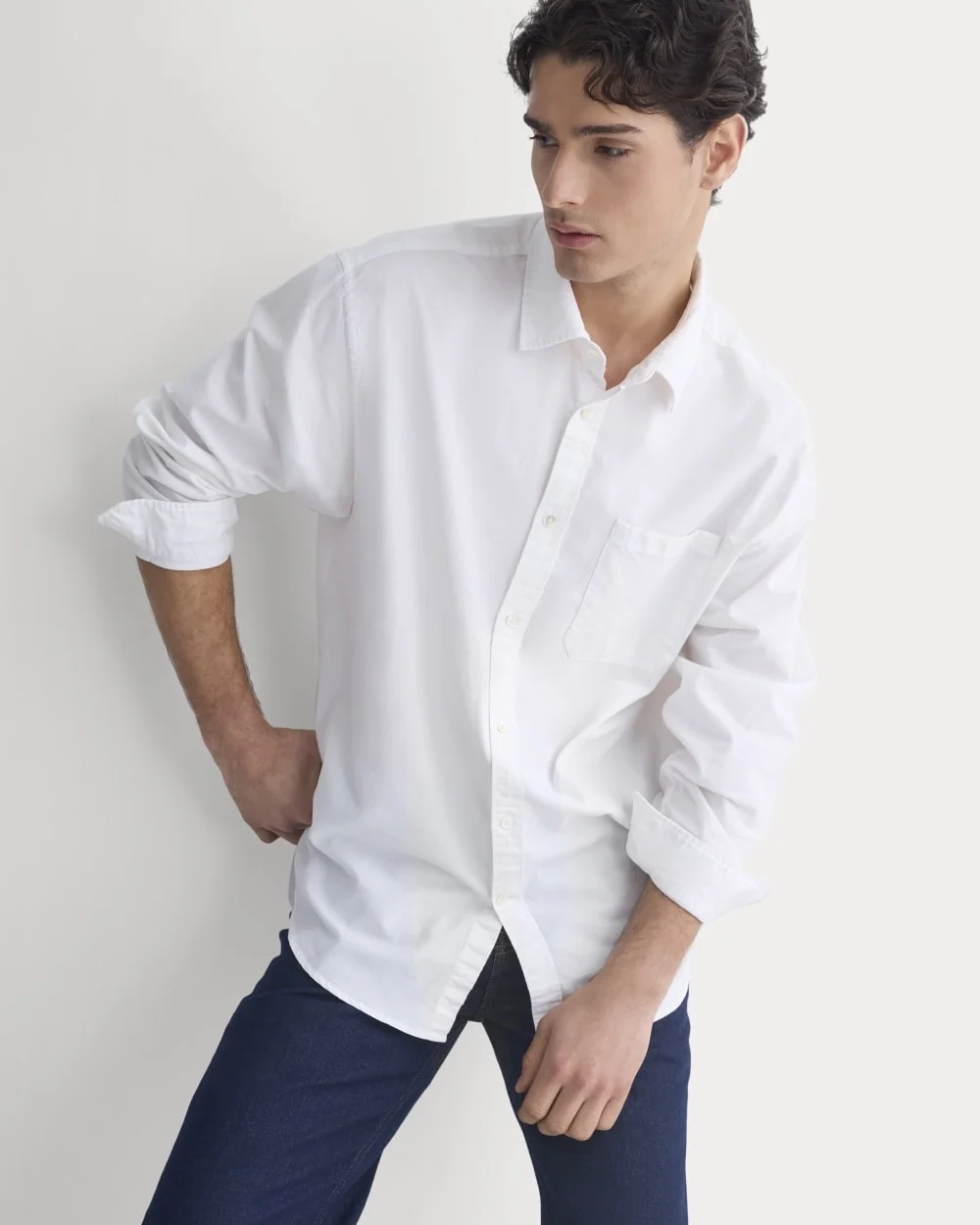 Lightweight Oversized Oxford | White (5)