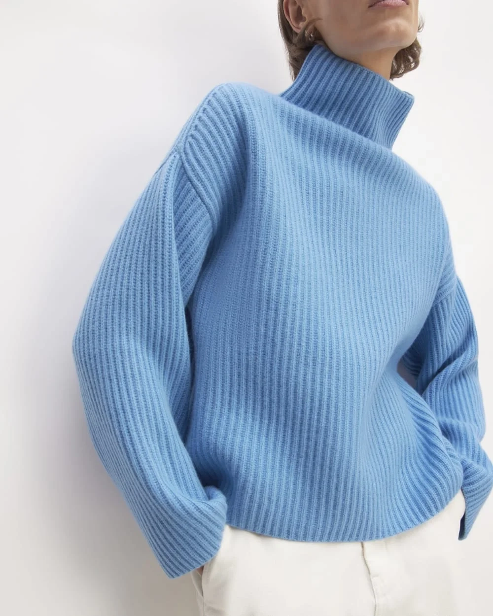 The Felted Merino Funnel-Neck Pullover | Heritage Blue (4)