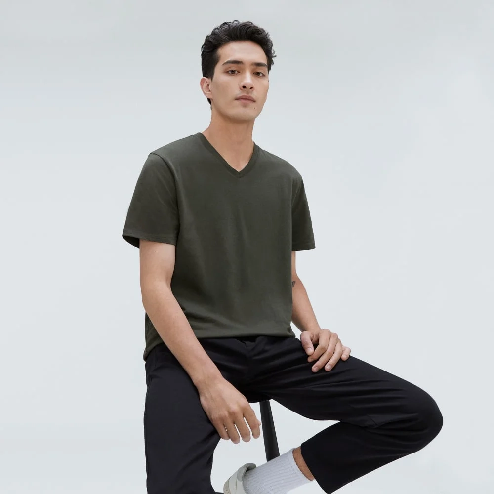 The Organic Cotton V-Neck Tee | Kambaba (4)