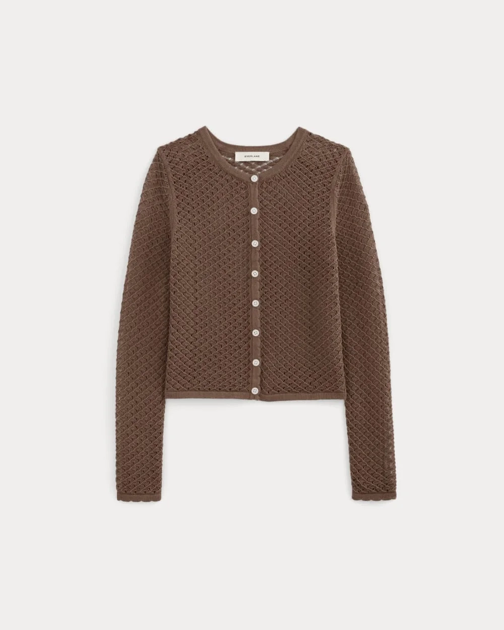 The Lace Knit Cardigan | Mocha (5)