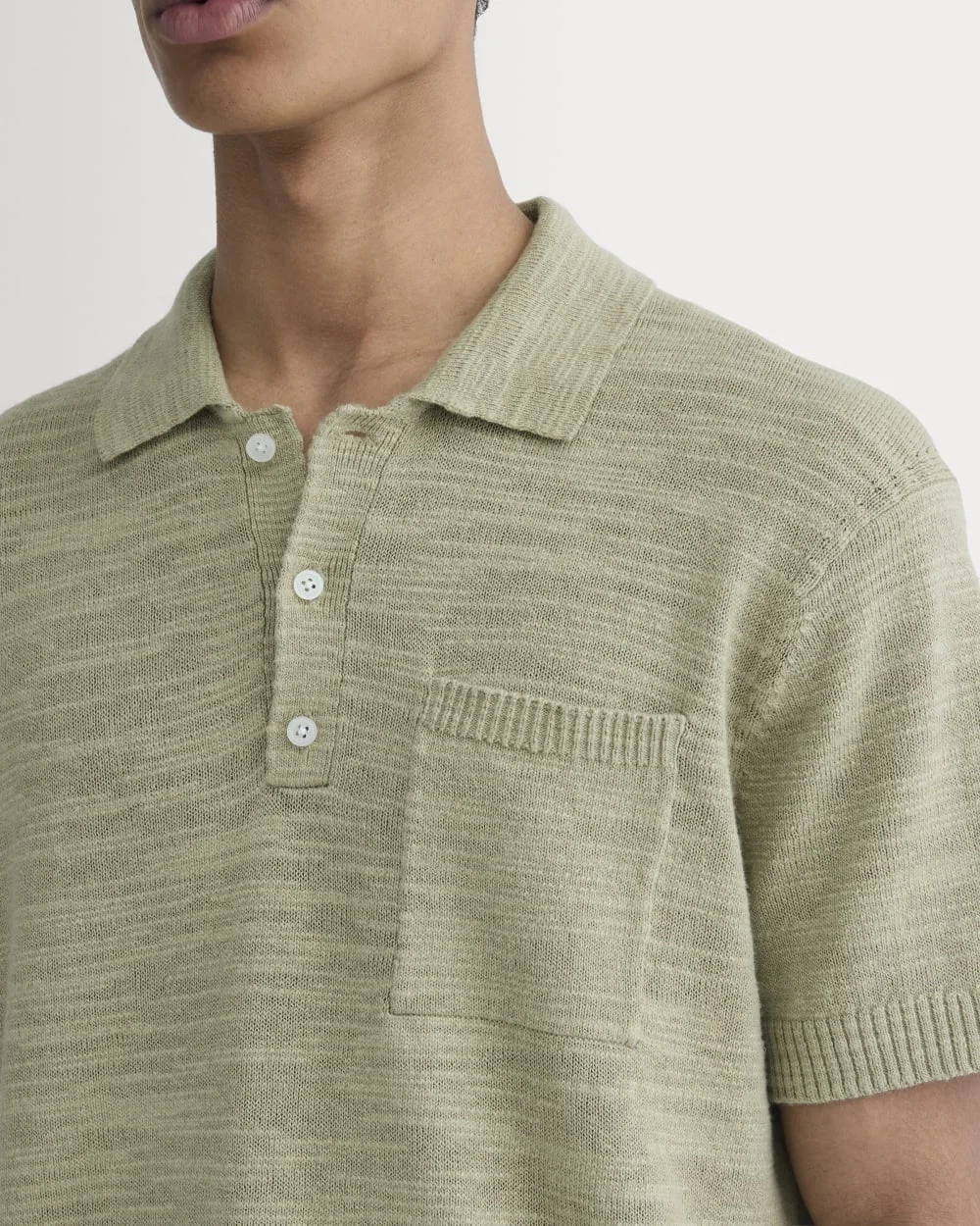 The Cotton Linen Polo | Eucalyptus (4)