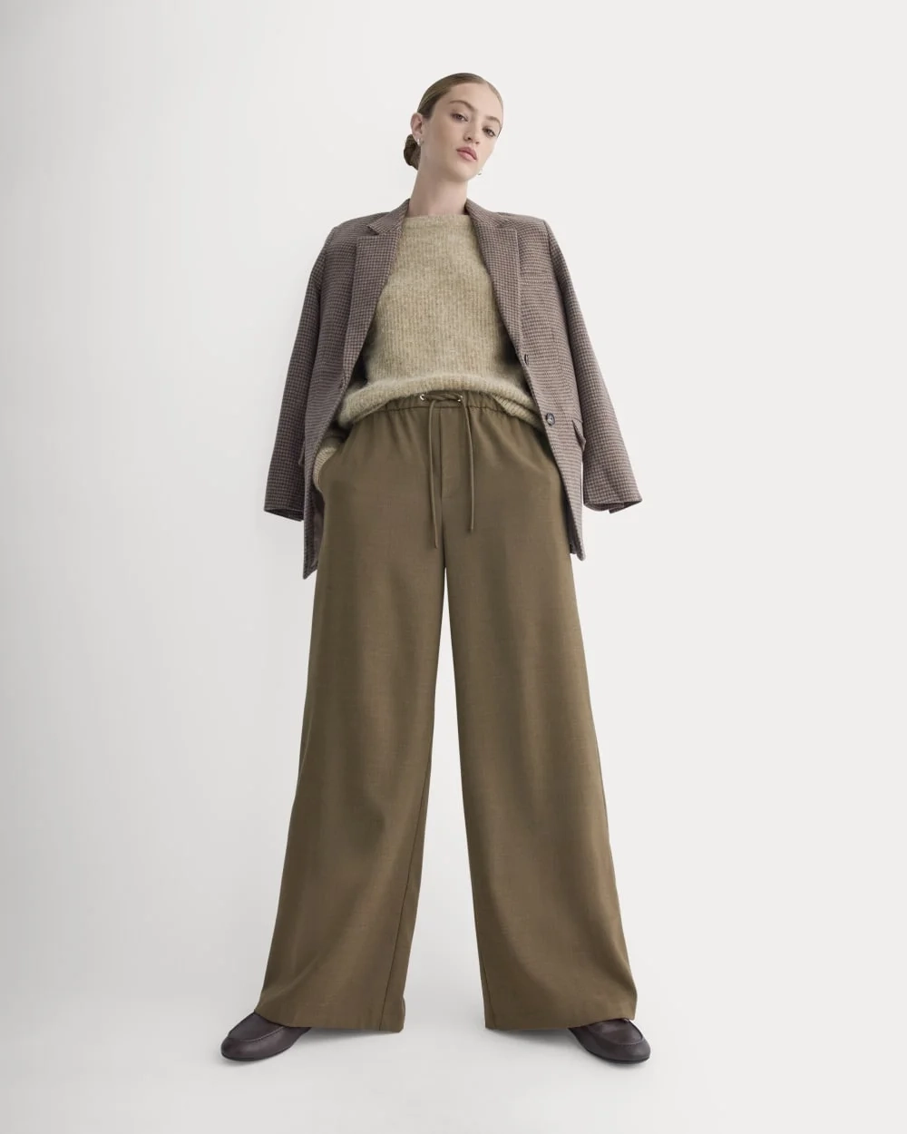 The Pull-On Trouser in Tailor Twill | Heathered Cocoa (6)
