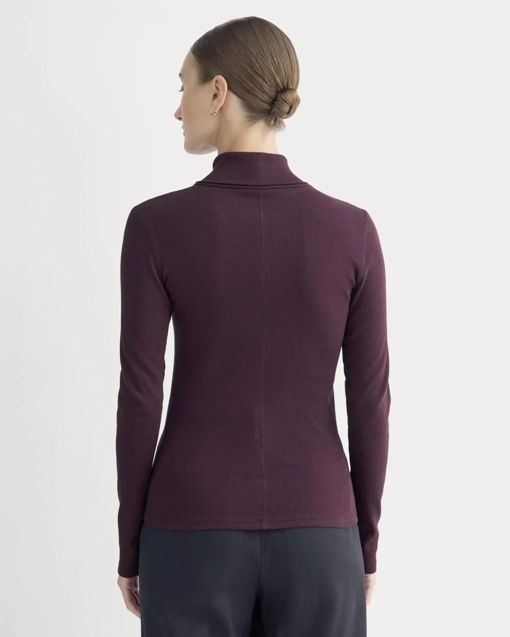 The Luxe Rib Turtleneck | Heathered Port Royale (3)