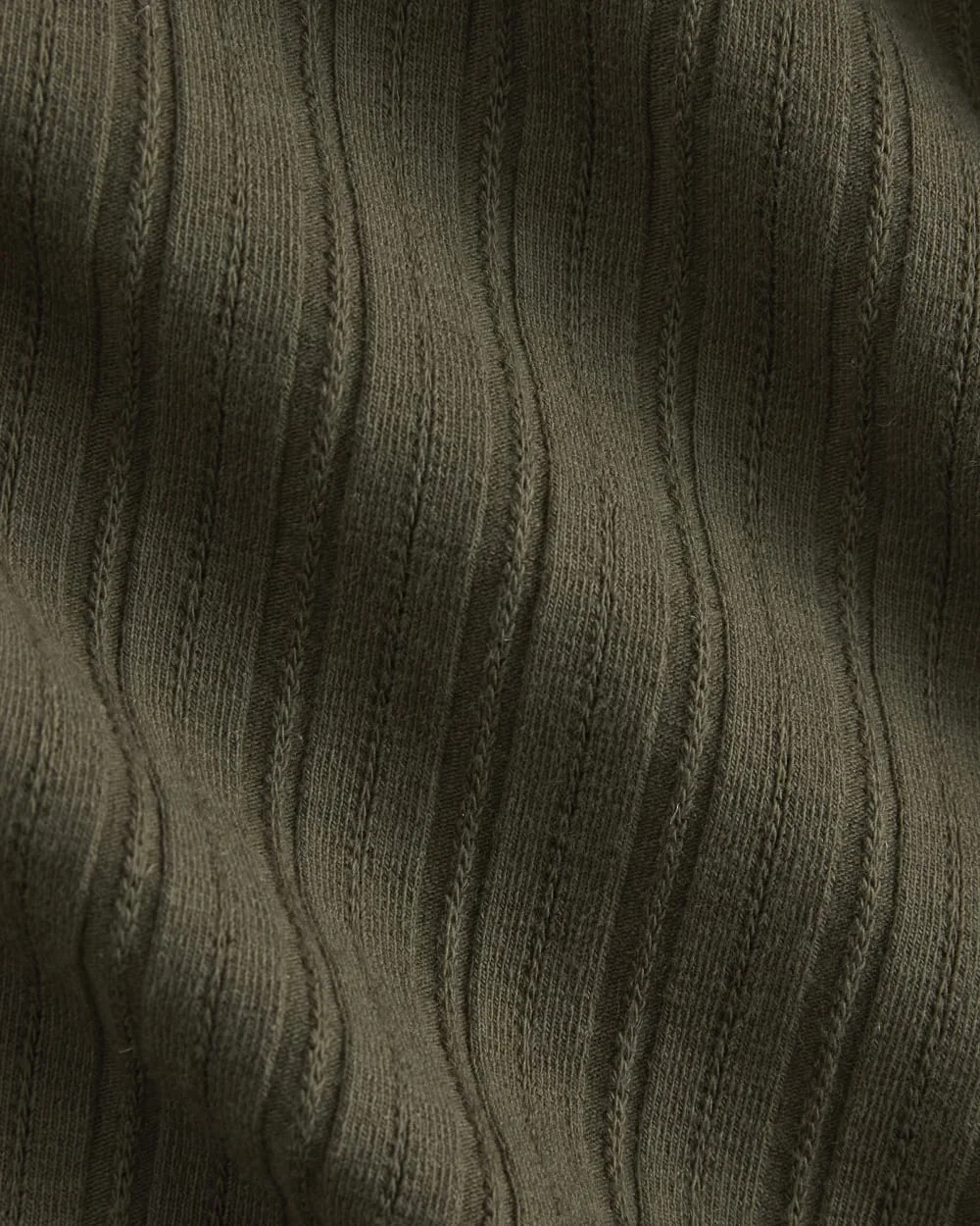 Cardigan in Pointelle | Olive Night (2)