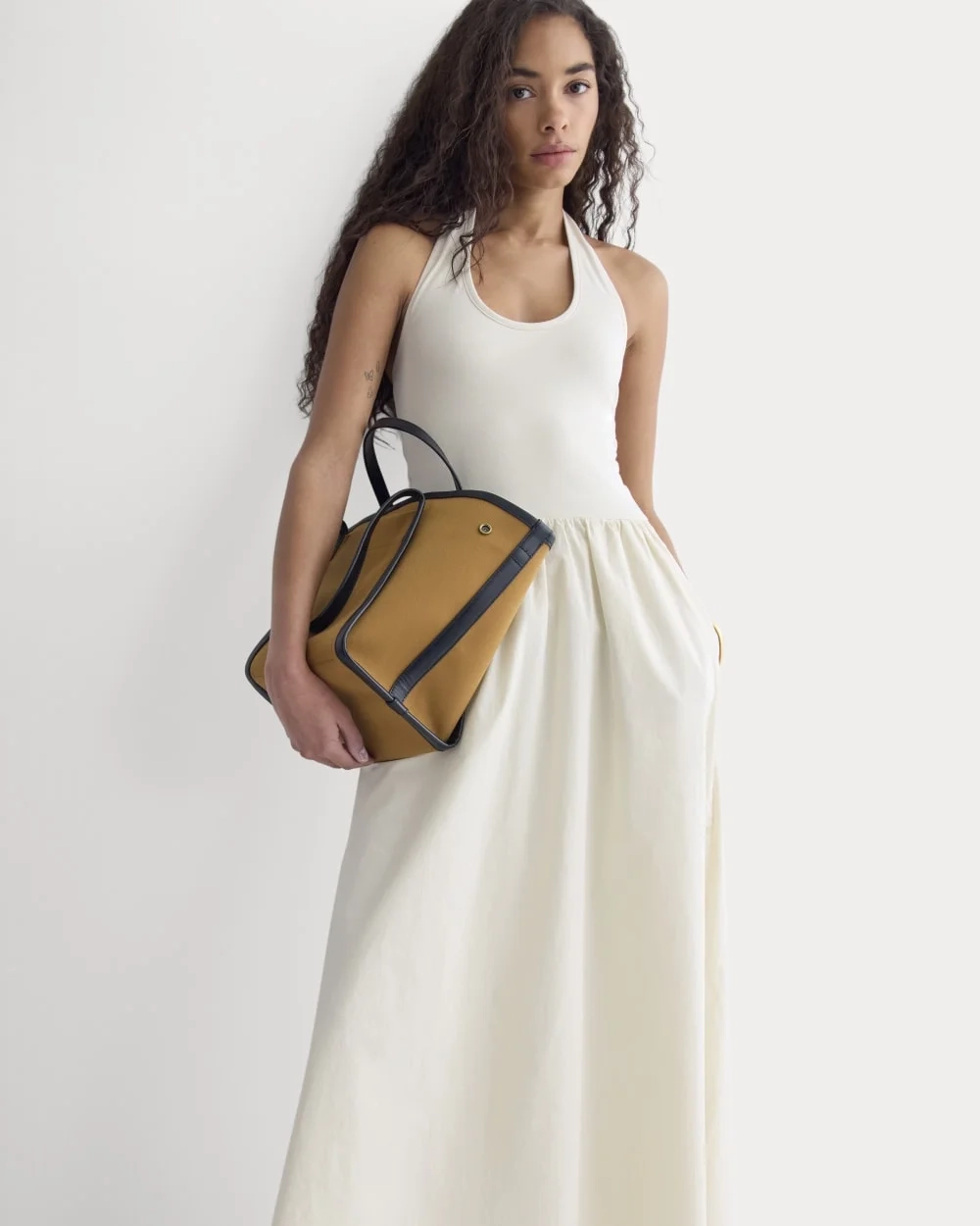 Halter Dress in Ultrasoft Cotton | Birch (6)