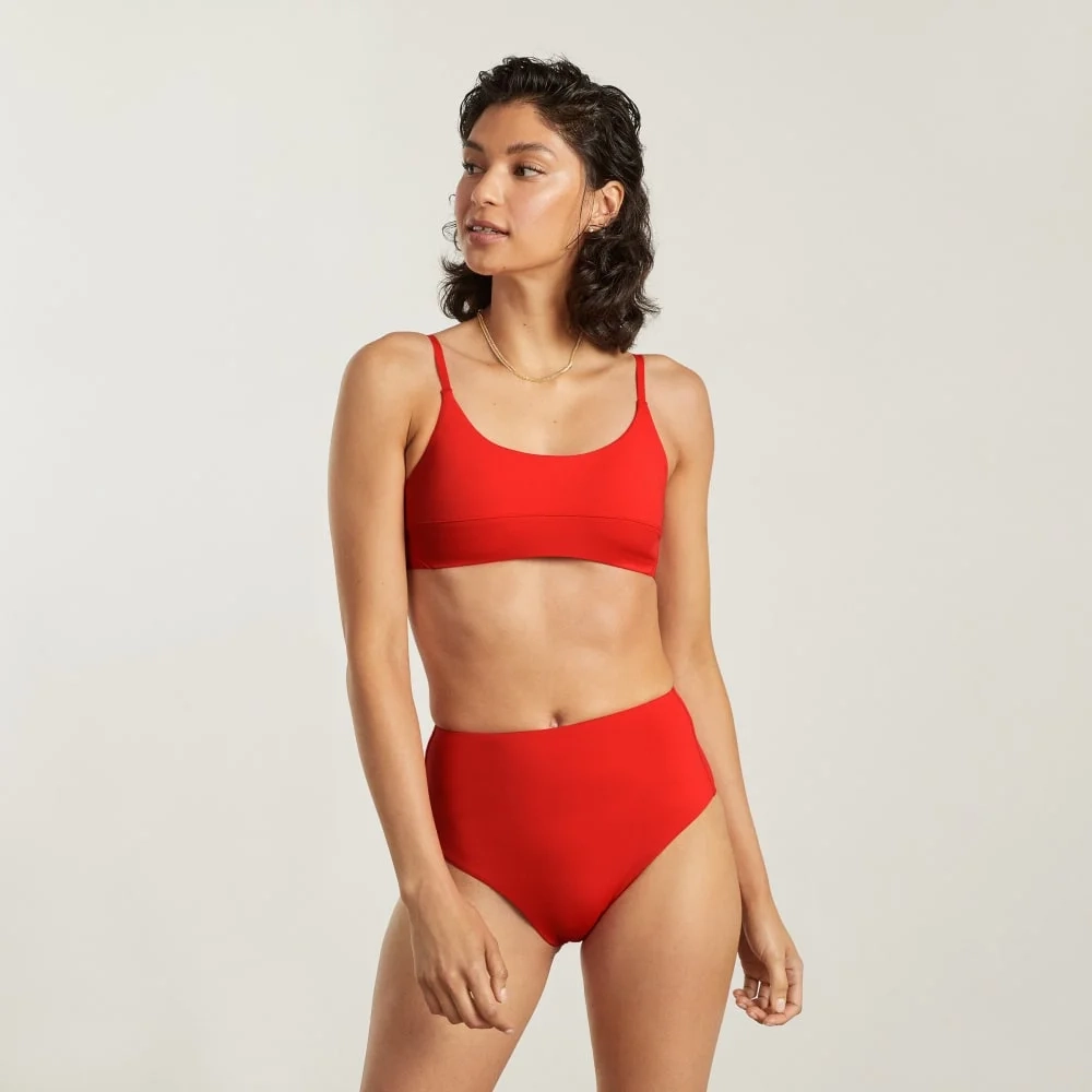 The High-Rise Hipster Bottom | Bright Red (4)