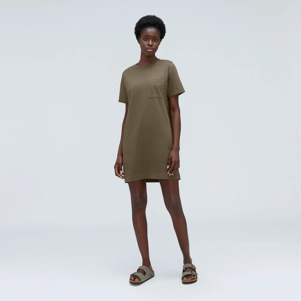 The Organic Cotton Weekend Tee Dress | Beech (5)
