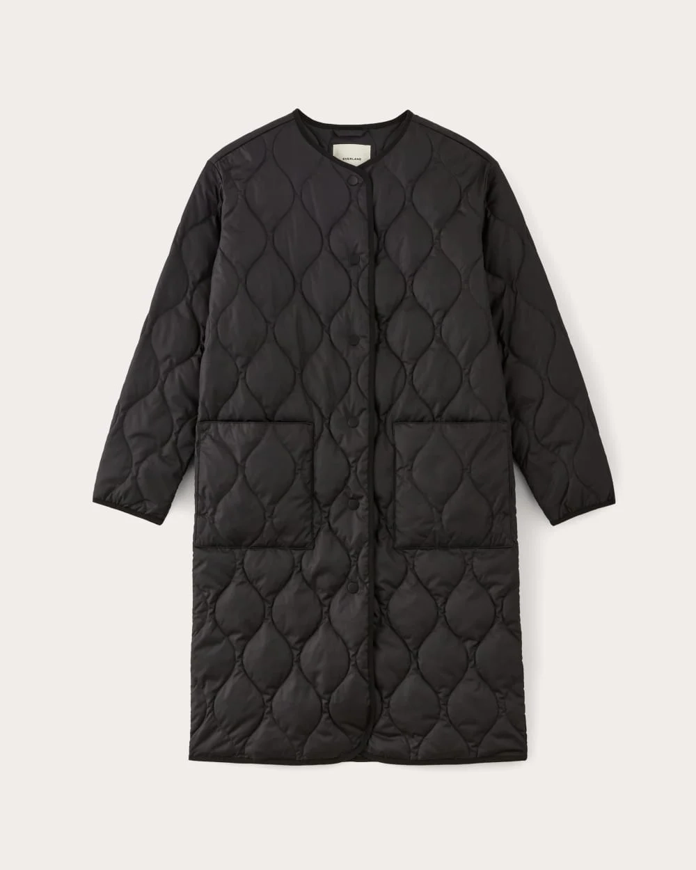 The Long Quilted Liner | Black (3)