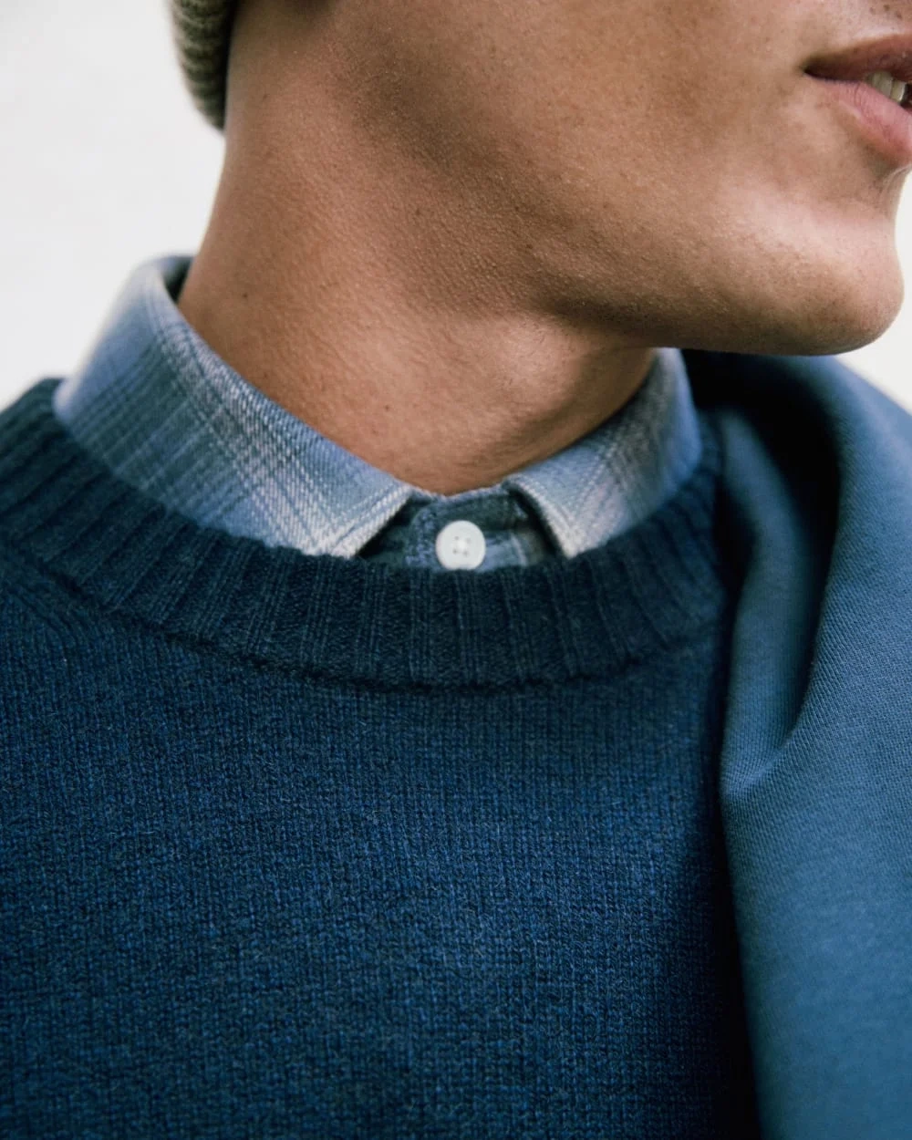 Brushed Flannel Shirt | Blue Ombre Plaid (4)