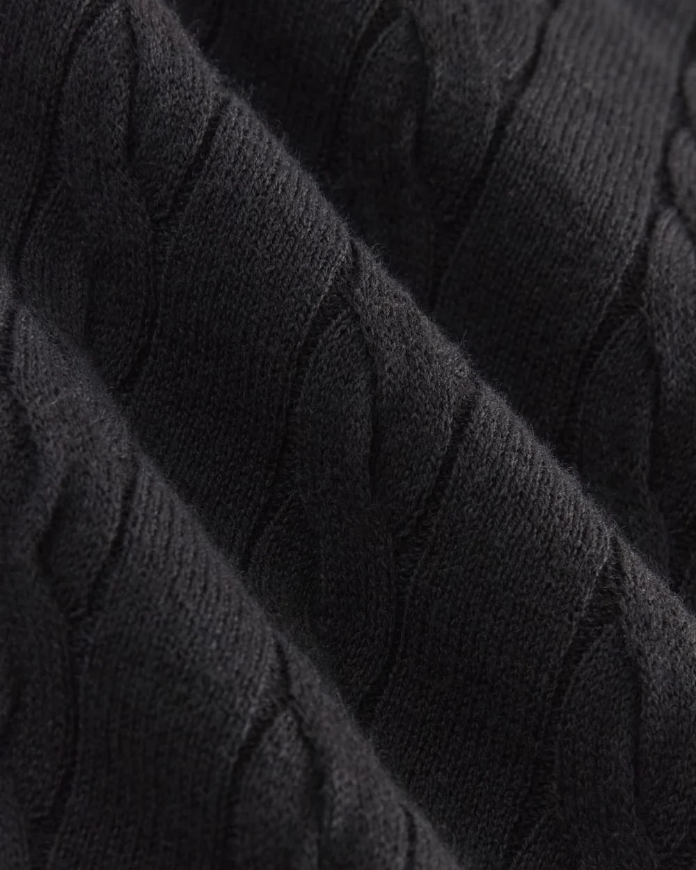 The Cable Halter in Cotton Cashmere | Black (4)