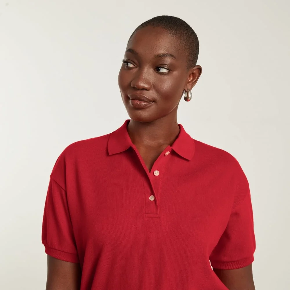 The Oversized Polo | Goji Berry (5)