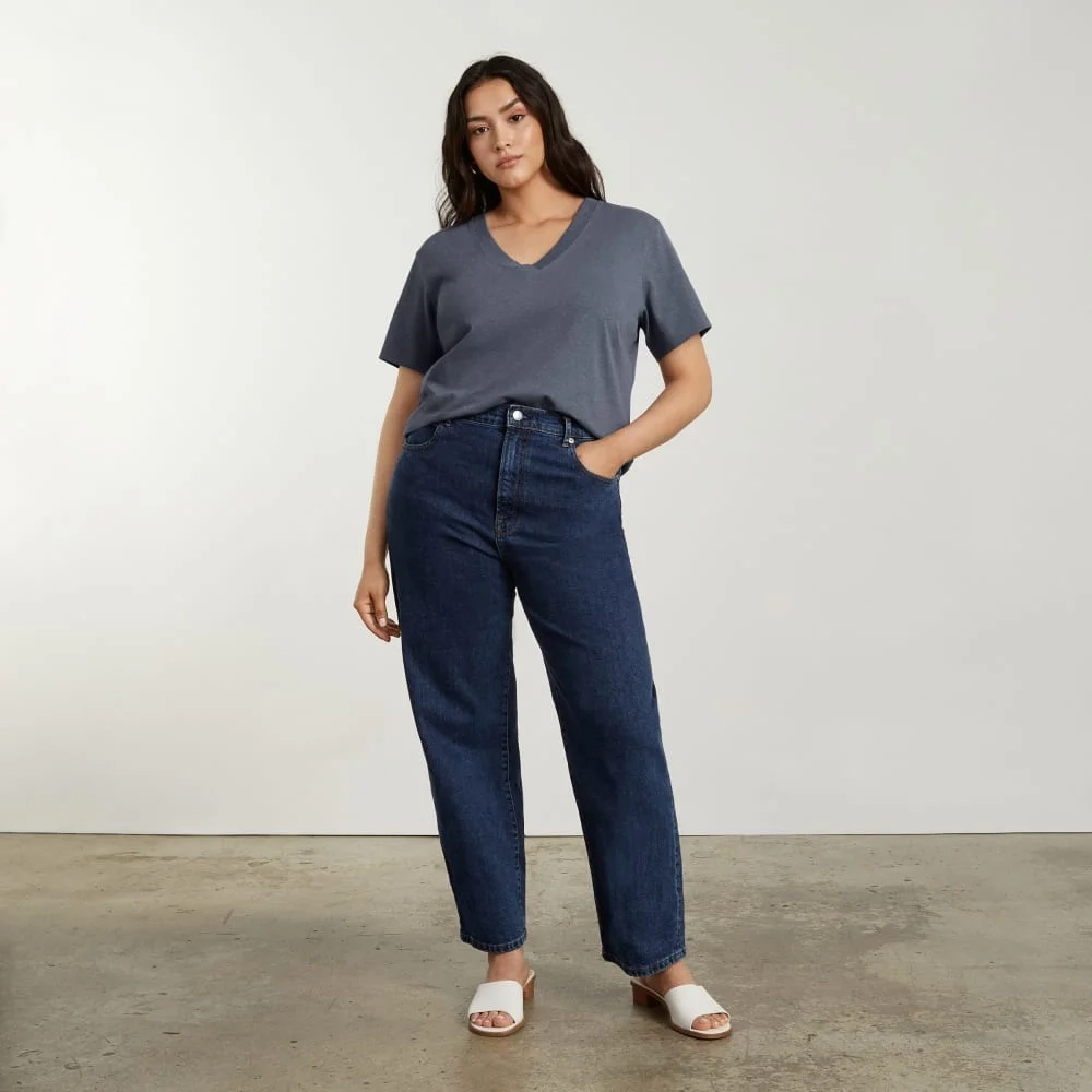 The Vintage V-Neck Hemp Tee | Atlantic (5)