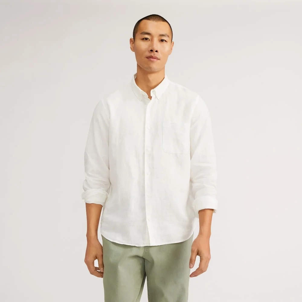 The Classic Shirt in Linen | White
