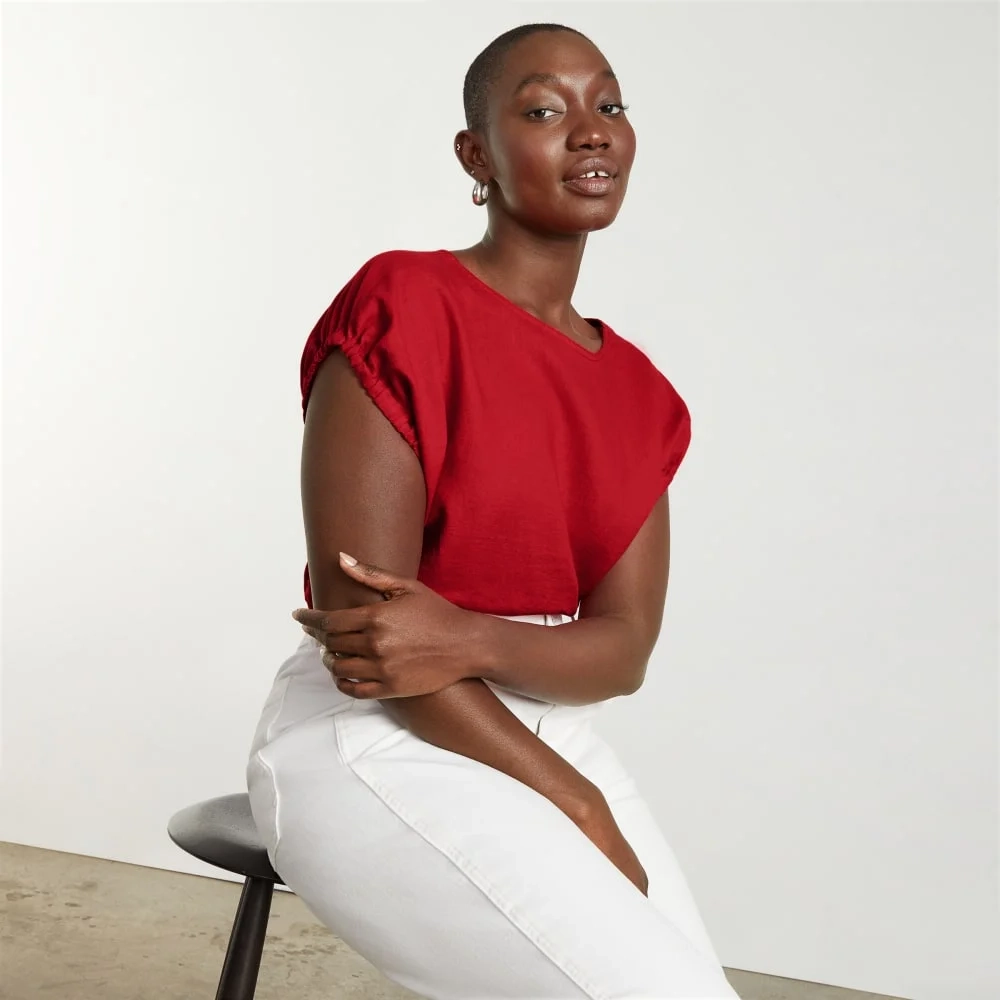 The Drawstring Tunic | Goji Berry (4)