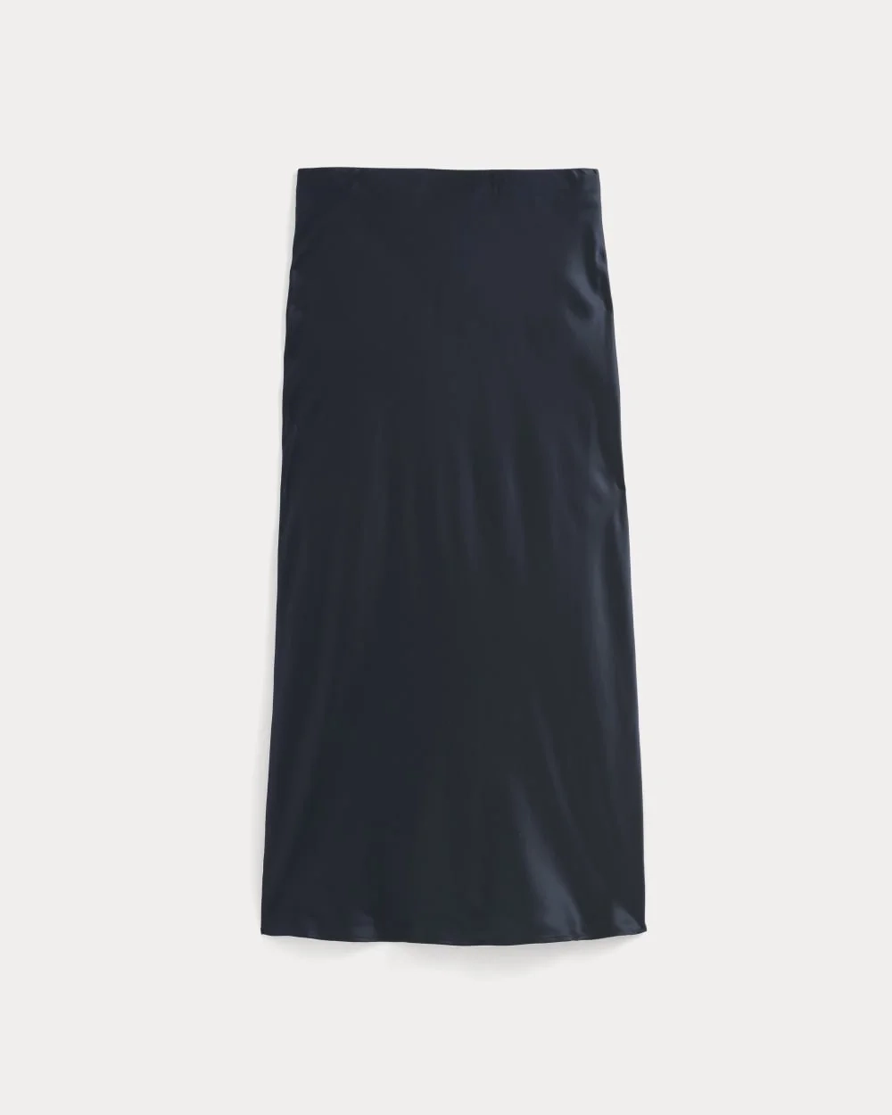 Slip Skirt in Silk Charmeuse | Navy (4)