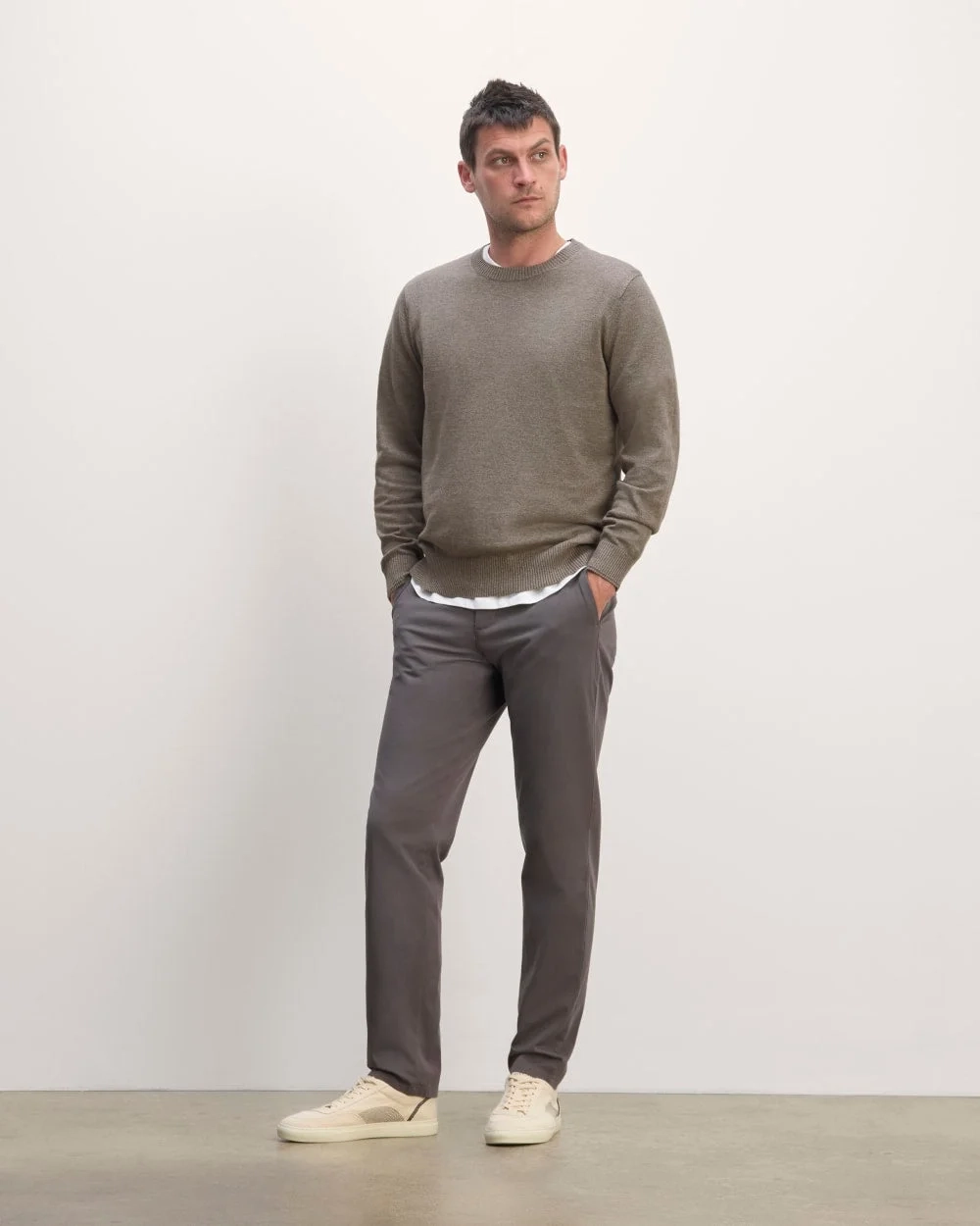 The No-Sweat Sweater | Uniform | Taupe Melange (3)