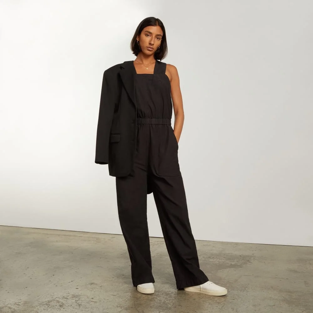 The Fatigue Apron Jumpsuit | Black (4)